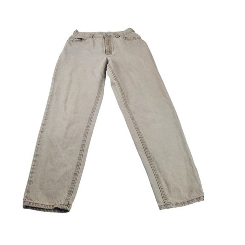 Lee Riveted Vintage High Waisted Straight Leg Jeans Tan Khaki Women 12 M 29x28
